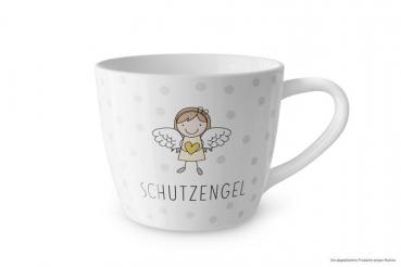 LaVida Maxibecher, Kaffeetasche, 400 ml, "Schutzengel" mit Punkten